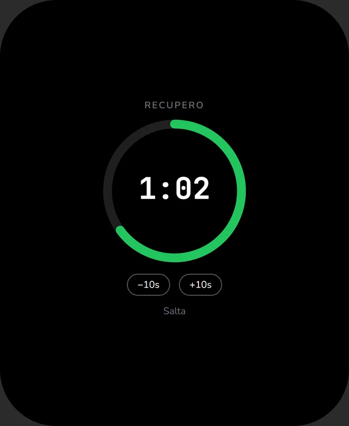Apple Watch: timer di recupero